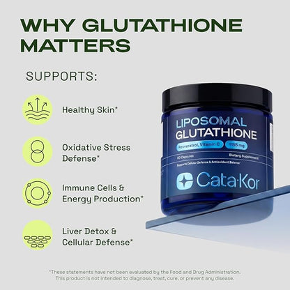 Liposomal Glutathione 1155mg — 90% Absorption | Skin, Inflammation & Cellular Defense